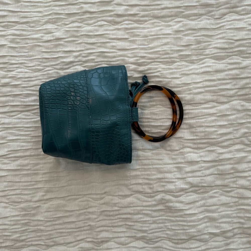 Small Vegan leather crocodile bag